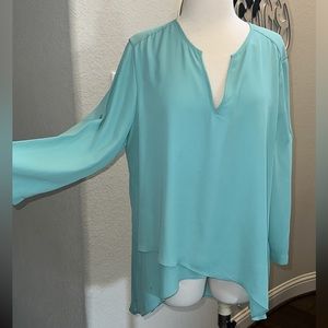 Alfani Long Blue Shirt